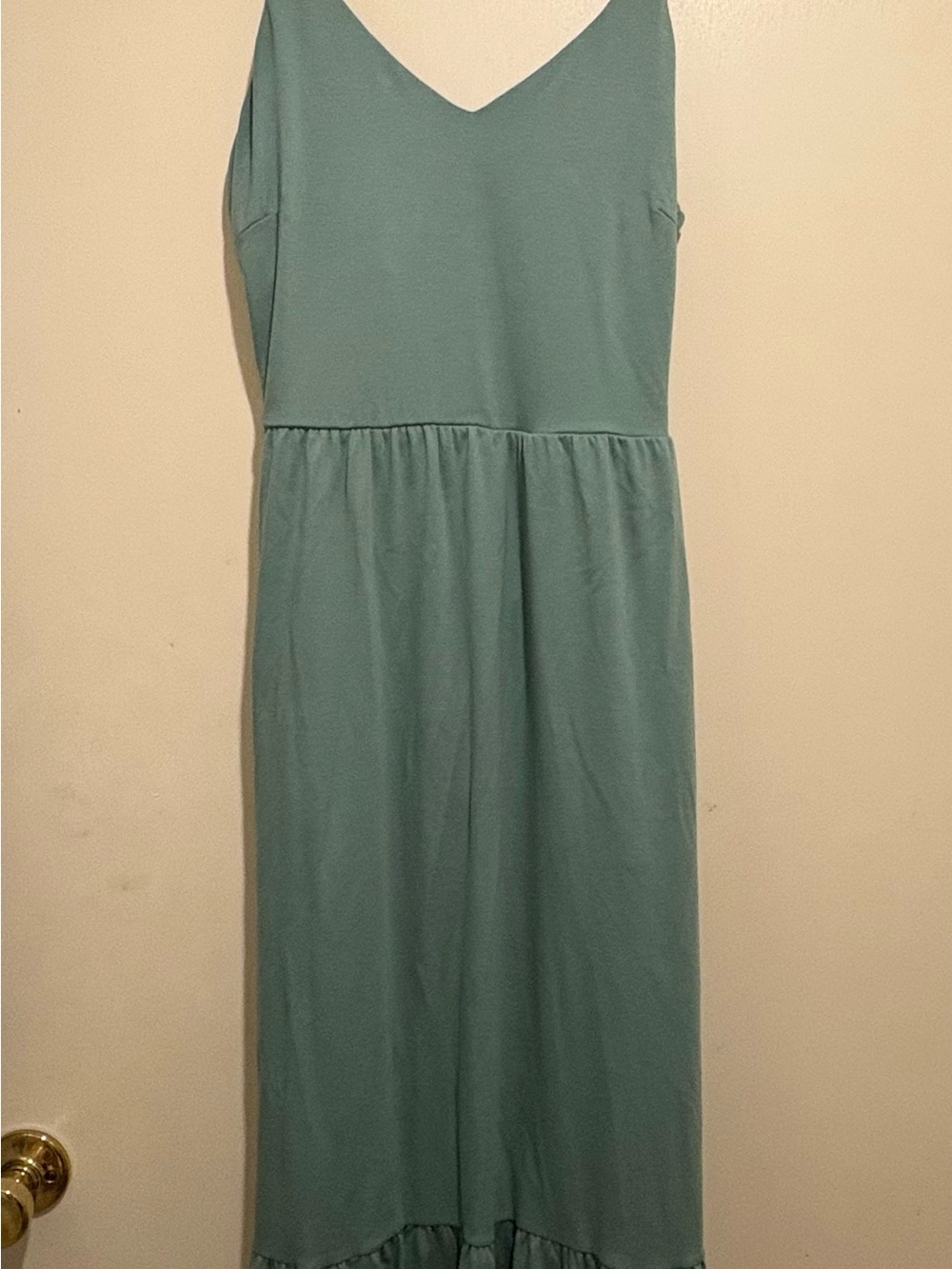 NWOT Large V-Neck Sage Maxi Dress